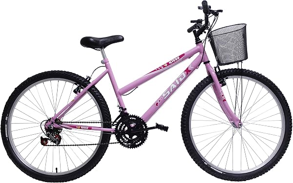 Bicicleta Aro 26 Feminina De Passeio Saidx Rosa